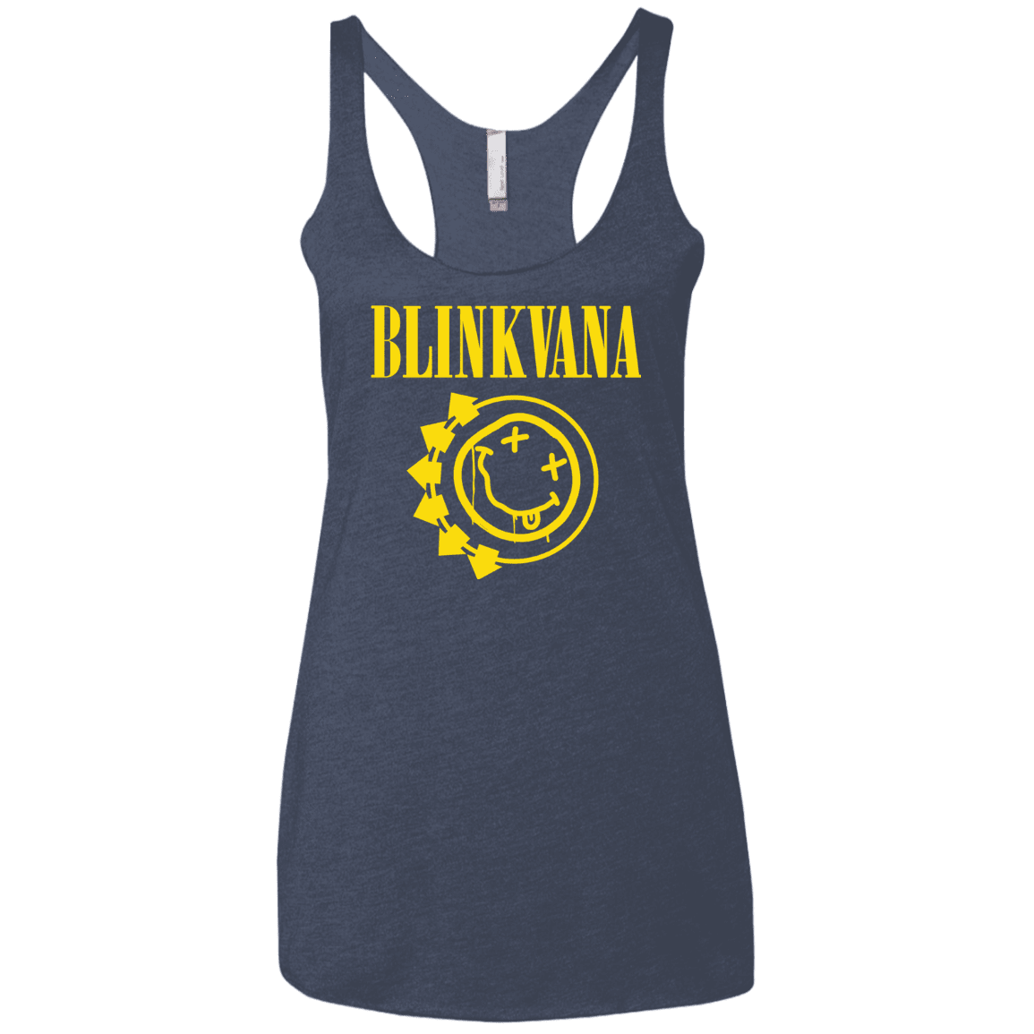 T-Shirts Vintage Navy / X-Small Blinkvana Women's Triblend Racerback Tank