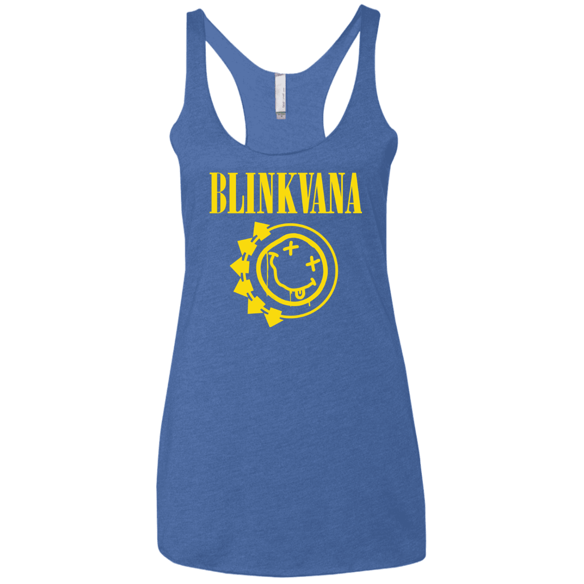 T-Shirts Vintage Royal / X-Small Blinkvana Women's Triblend Racerback Tank