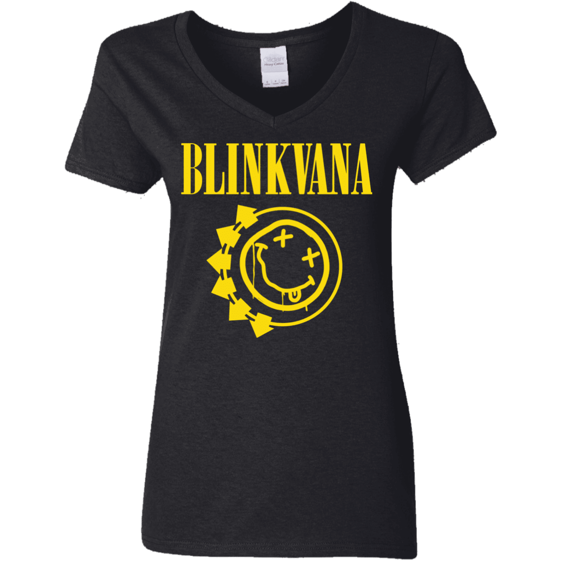 T-Shirts Black / S Blinkvana Women's V-Neck T-Shirt