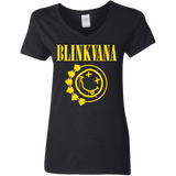 T-Shirts Black / S Blinkvana Women's V-Neck T-Shirt