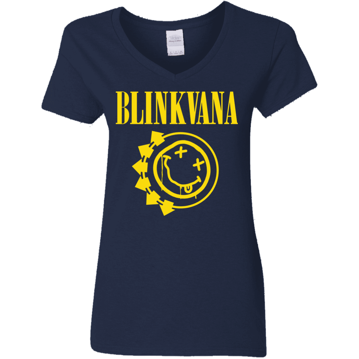 T-Shirts Navy / S Blinkvana Women's V-Neck T-Shirt