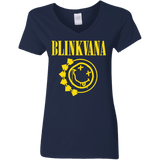 T-Shirts Navy / S Blinkvana Women's V-Neck T-Shirt