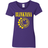 T-Shirts Purple / S Blinkvana Women's V-Neck T-Shirt