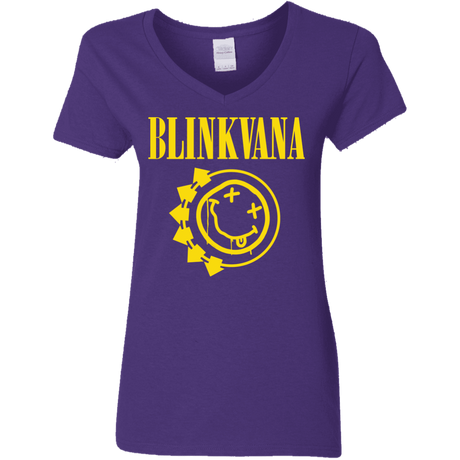 T-Shirts Purple / S Blinkvana Women's V-Neck T-Shirt