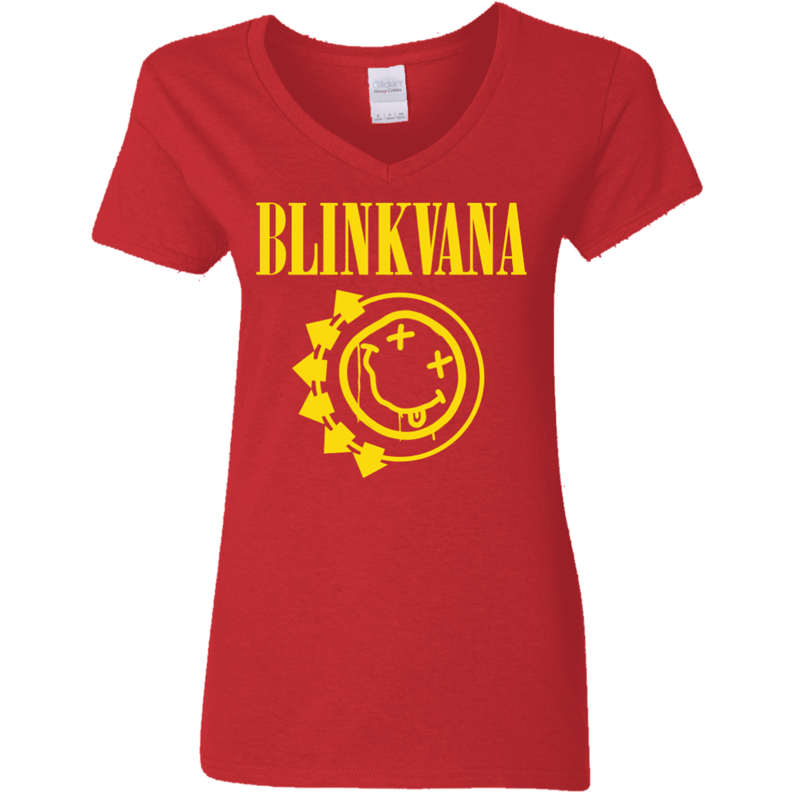 T-Shirts Red / S Blinkvana Women's V-Neck T-Shirt