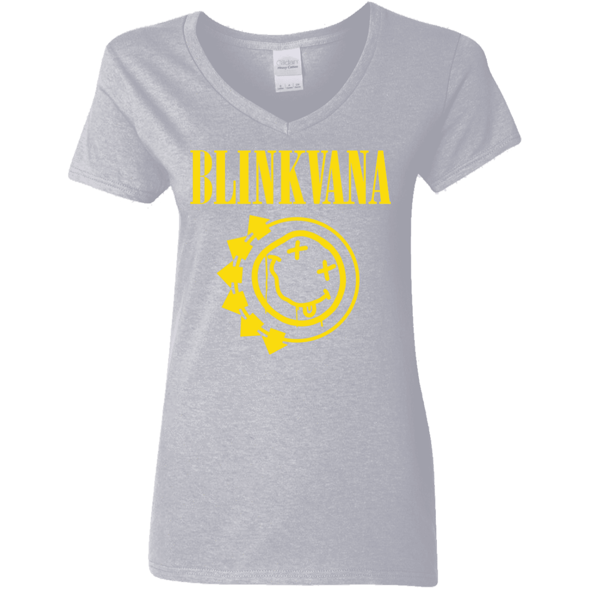 T-Shirts Sport Grey / S Blinkvana Women's V-Neck T-Shirt