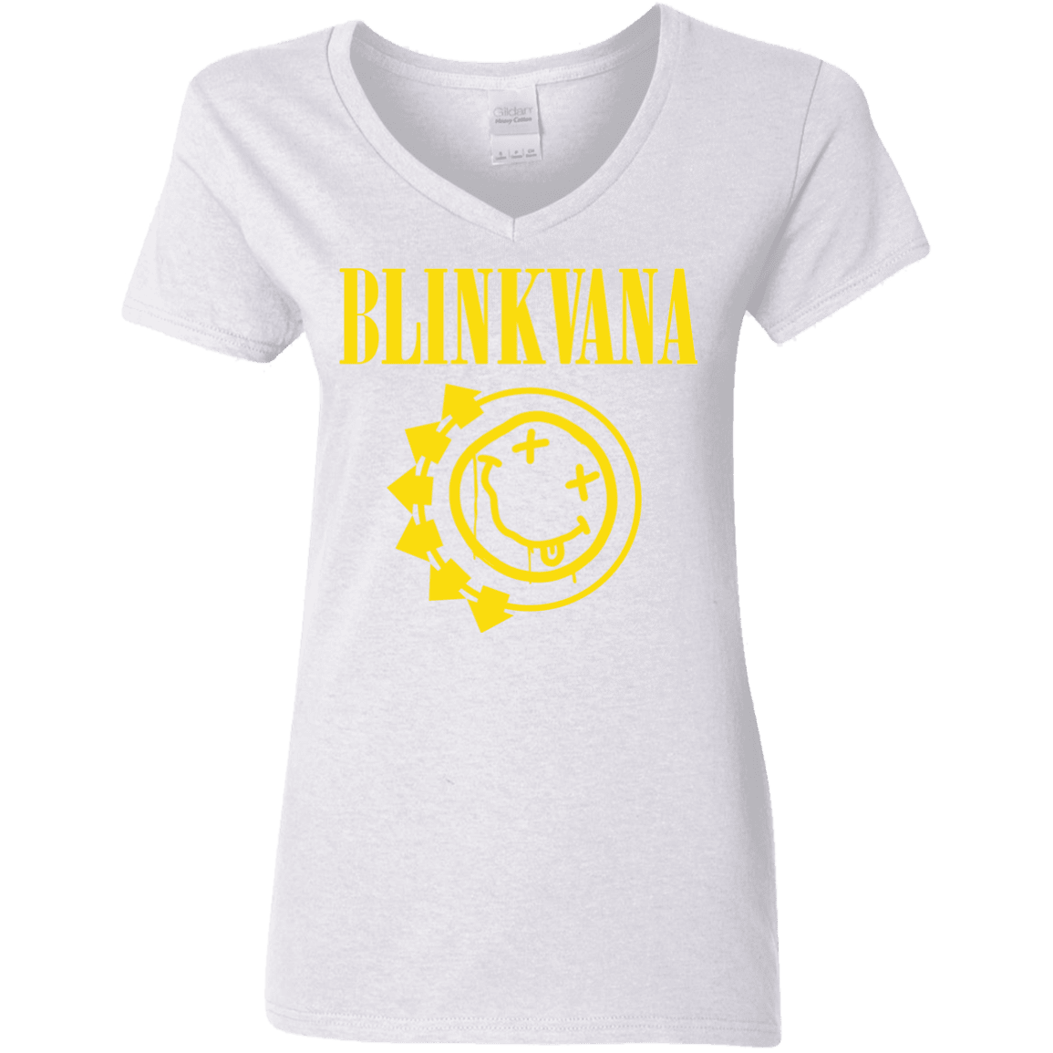 T-Shirts White / S Blinkvana Women's V-Neck T-Shirt