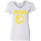 T-Shirts White / S Blinkvana Women's V-Neck T-Shirt