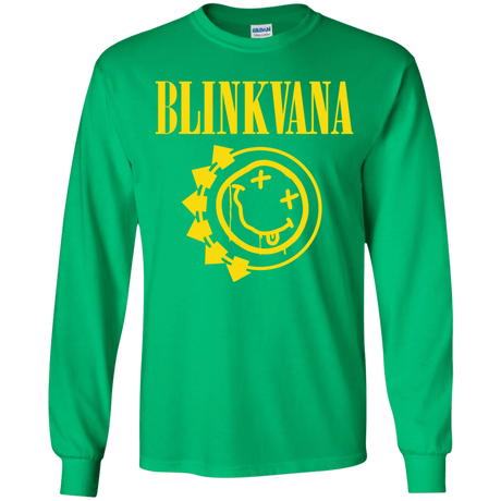 T-Shirts Irish Green / YS Blinkvana Youth Long Sleeve T-Shirt