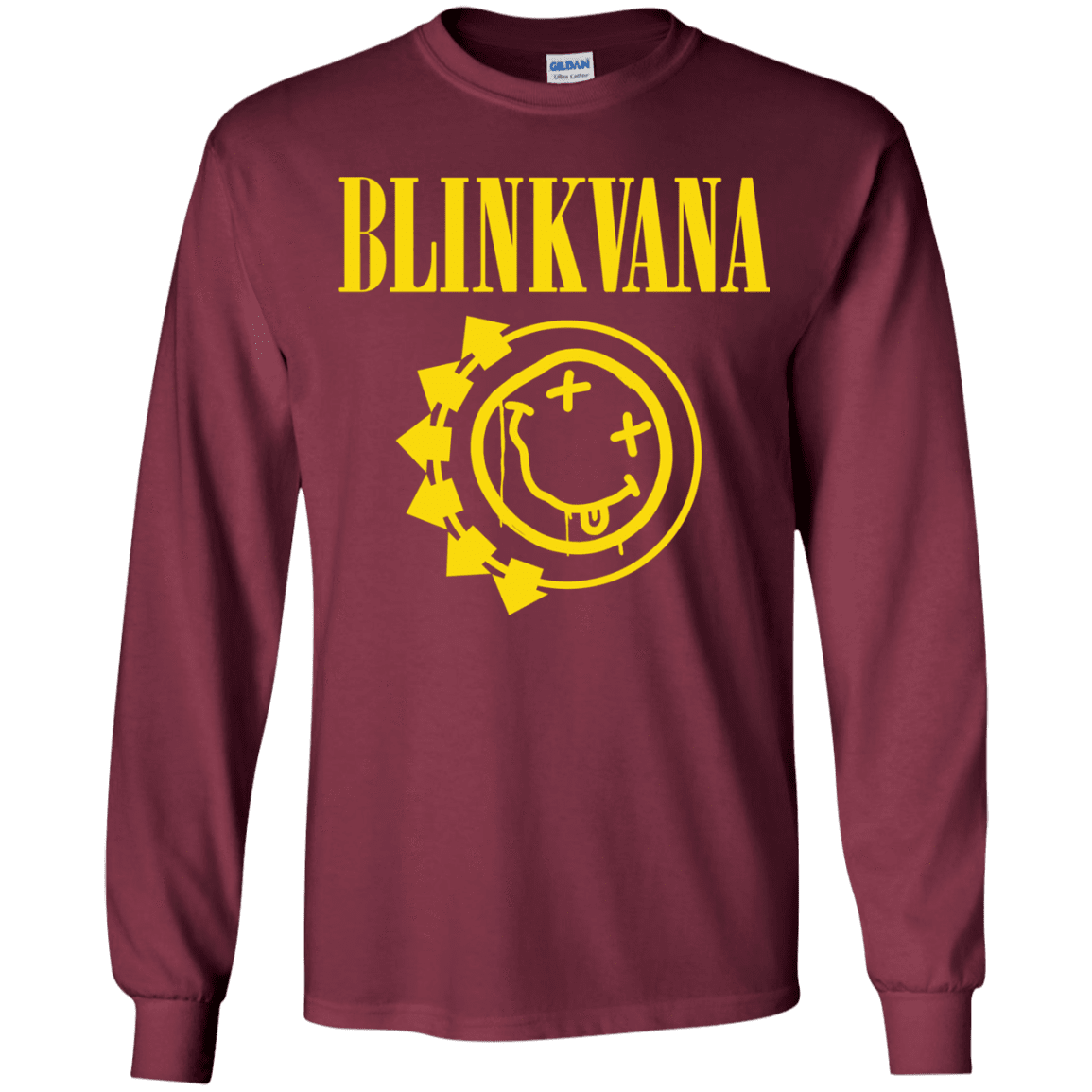 T-Shirts Maroon / YS Blinkvana Youth Long Sleeve T-Shirt