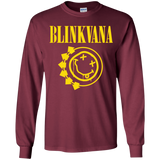 T-Shirts Maroon / YS Blinkvana Youth Long Sleeve T-Shirt
