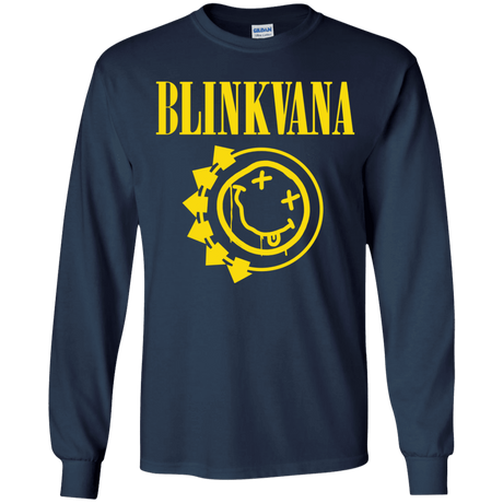 T-Shirts Navy / YS Blinkvana Youth Long Sleeve T-Shirt