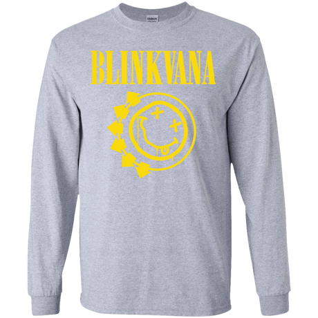 T-Shirts Sport Grey / YS Blinkvana Youth Long Sleeve T-Shirt