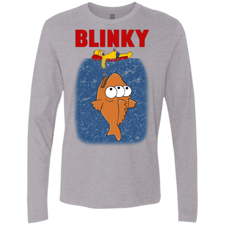 T-Shirts Heather Grey / Small Blinky Jaws Men's Premium Long Sleeve