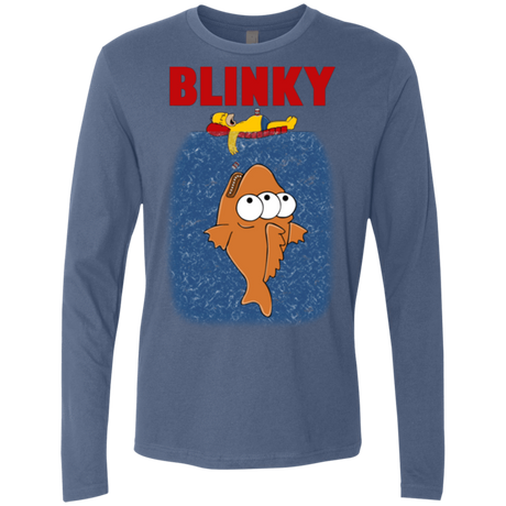 T-Shirts Indigo / Small Blinky Jaws Men's Premium Long Sleeve