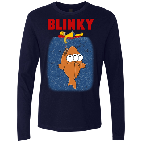 T-Shirts Midnight Navy / Small Blinky Jaws Men's Premium Long Sleeve