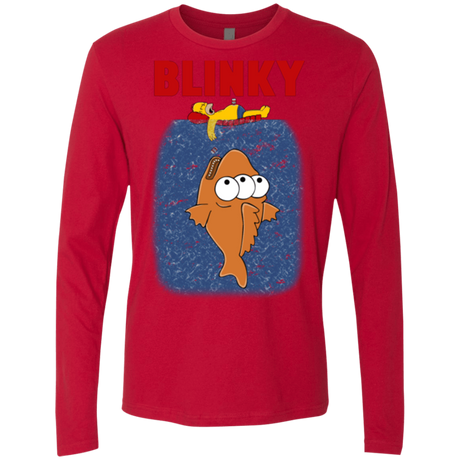 T-Shirts Red / Small Blinky Jaws Men's Premium Long Sleeve