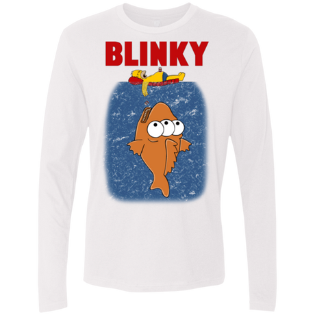T-Shirts White / Small Blinky Jaws Men's Premium Long Sleeve
