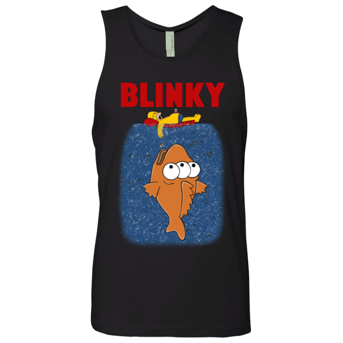 T-Shirts Black / Small Blinky Jaws Men's Premium Tank Top