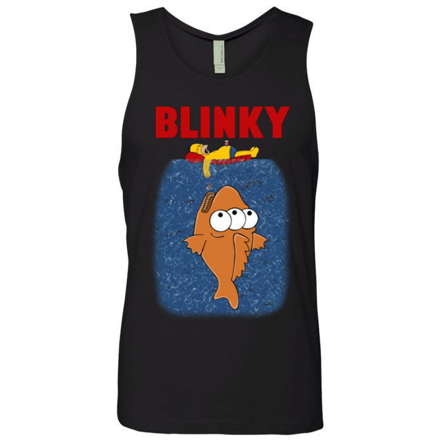 T-Shirts Black / Small Blinky Jaws Men's Premium Tank Top