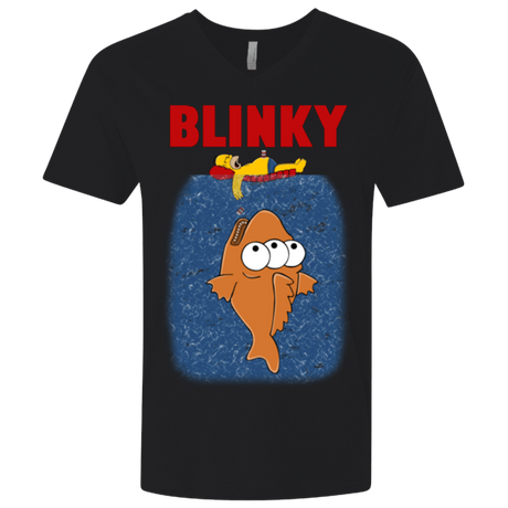 T-Shirts Black / X-Small Blinky Jaws Men's Premium V-Neck