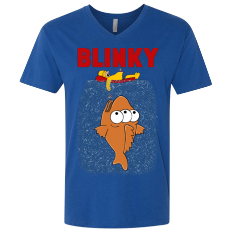 T-Shirts Royal / X-Small Blinky Jaws Men's Premium V-Neck