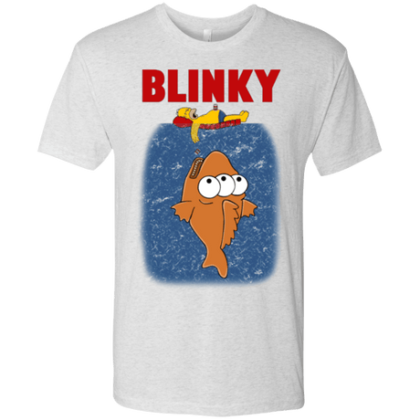 T-Shirts Heather White / Small Blinky Jaws Men's Triblend T-Shirt