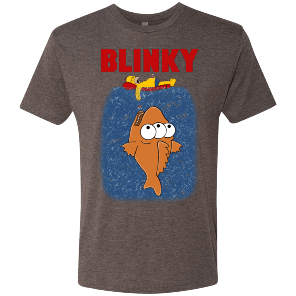 T-Shirts Macchiato / Small Blinky Jaws Men's Triblend T-Shirt
