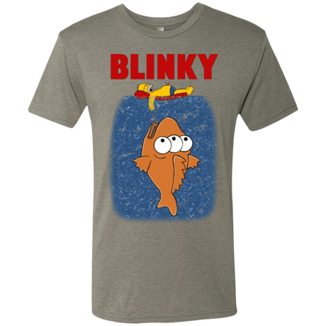 T-Shirts Venetian Grey / Small Blinky Jaws Men's Triblend T-Shirt