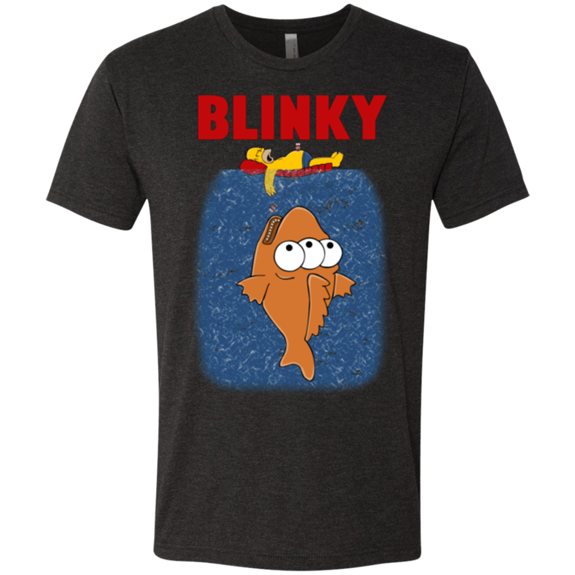 T-Shirts Vintage Black / Small Blinky Jaws Men's Triblend T-Shirt