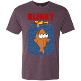 T-Shirts Vintage Purple / Small Blinky Jaws Men's Triblend T-Shirt