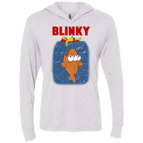 T-Shirts Heather White / X-Small Blinky Jaws Triblend Long Sleeve Hoodie Tee