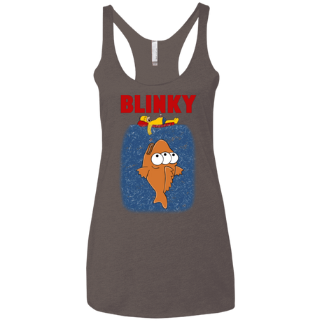 T-Shirts Macchiato / X-Small Blinky Jaws Women's Triblend Racerback Tank