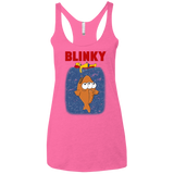 T-Shirts Vintage Pink / X-Small Blinky Jaws Women's Triblend Racerback Tank