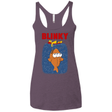 T-Shirts Vintage Purple / X-Small Blinky Jaws Women's Triblend Racerback Tank