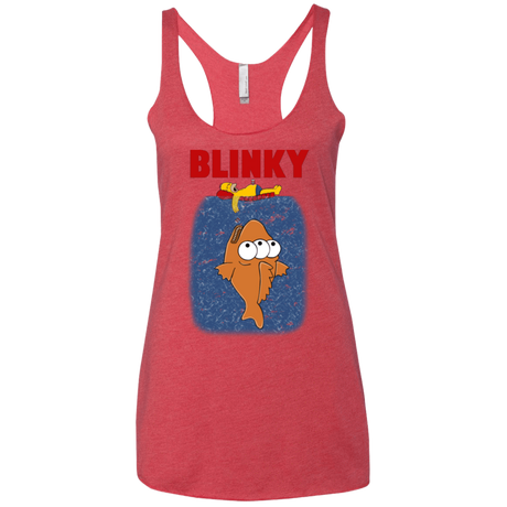 T-Shirts Vintage Red / X-Small Blinky Jaws Women's Triblend Racerback Tank