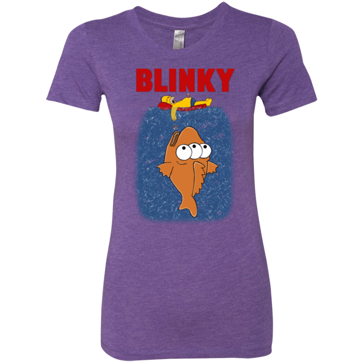 T-Shirts Purple Rush / Small Blinky Jaws Women's Triblend T-Shirt