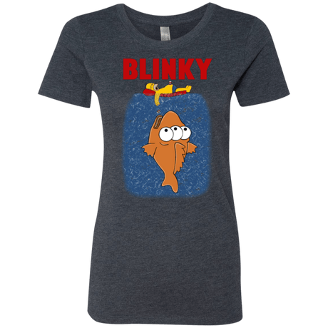 T-Shirts Vintage Navy / Small Blinky Jaws Women's Triblend T-Shirt