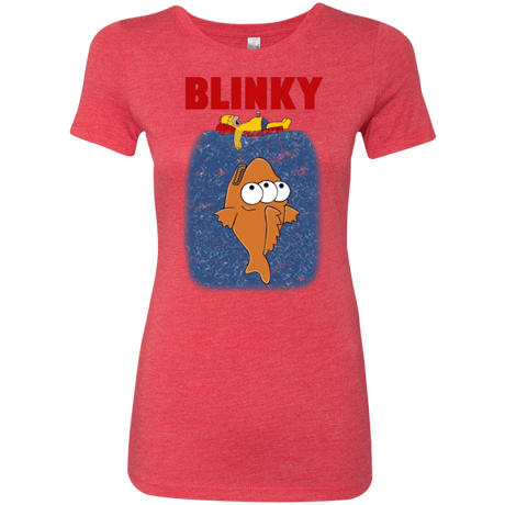 T-Shirts Vintage Red / Small Blinky Jaws Women's Triblend T-Shirt
