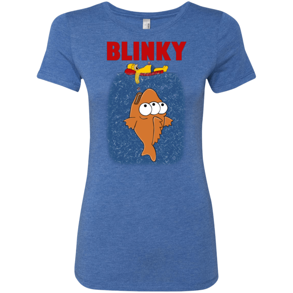 T-Shirts Vintage Royal / Small Blinky Jaws Women's Triblend T-Shirt