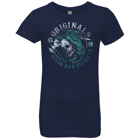 T-Shirts Midnight Navy / YXS Blood and Bullets Girls Premium T-Shirt