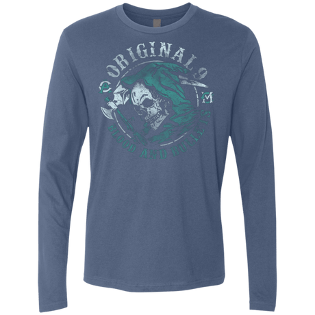 T-Shirts Indigo / Small Blood and Bullets Men's Premium Long Sleeve