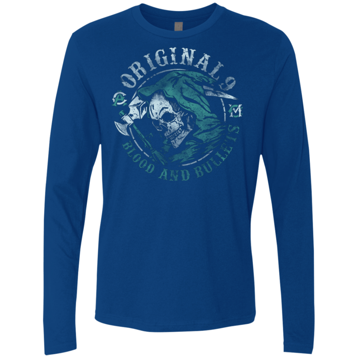 T-Shirts Royal / Small Blood and Bullets Men's Premium Long Sleeve