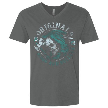 T-Shirts Heavy Metal / X-Small Blood and Bullets Men's Premium V-Neck