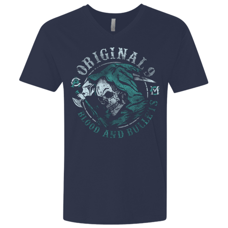 T-Shirts Midnight Navy / X-Small Blood and Bullets Men's Premium V-Neck