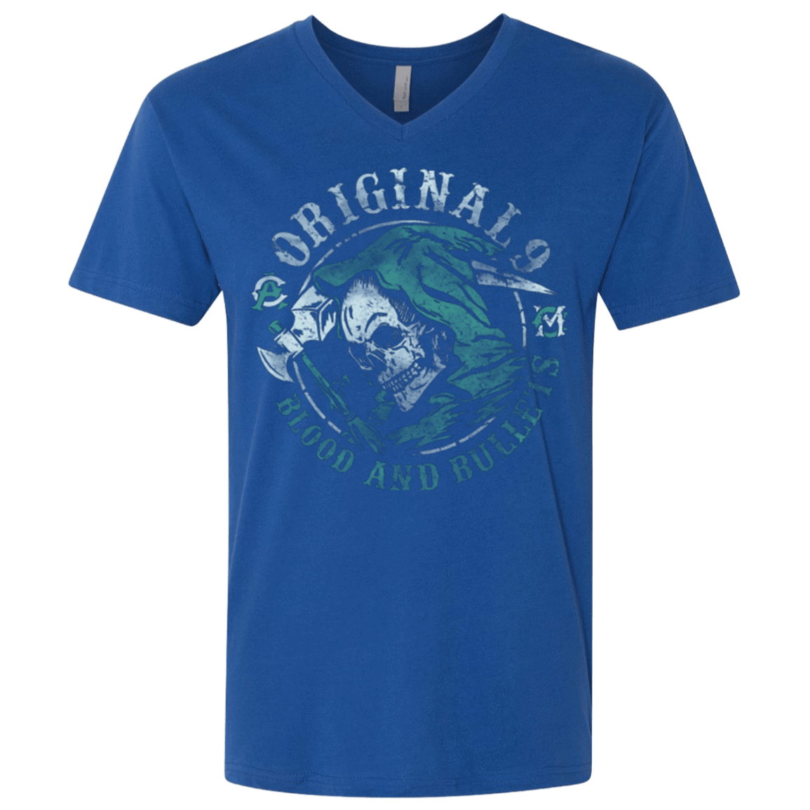 T-Shirts Royal / X-Small Blood and Bullets Men's Premium V-Neck