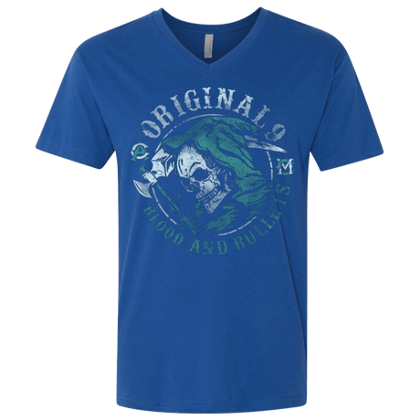 T-Shirts Royal / X-Small Blood and Bullets Men's Premium V-Neck