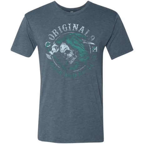 T-Shirts Indigo / Small Blood and Bullets Men's Triblend T-Shirt