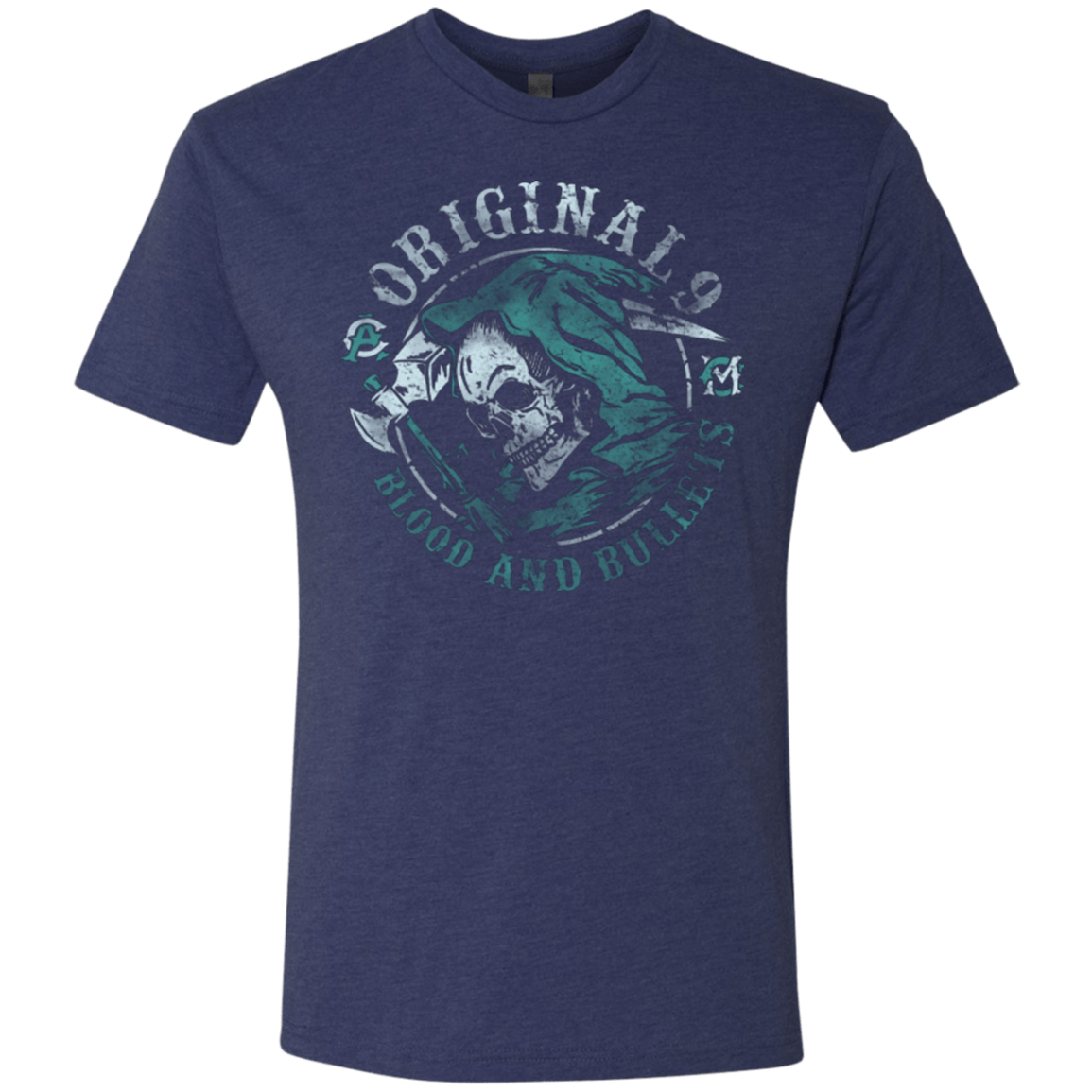 T-Shirts Vintage Navy / Small Blood and Bullets Men's Triblend T-Shirt