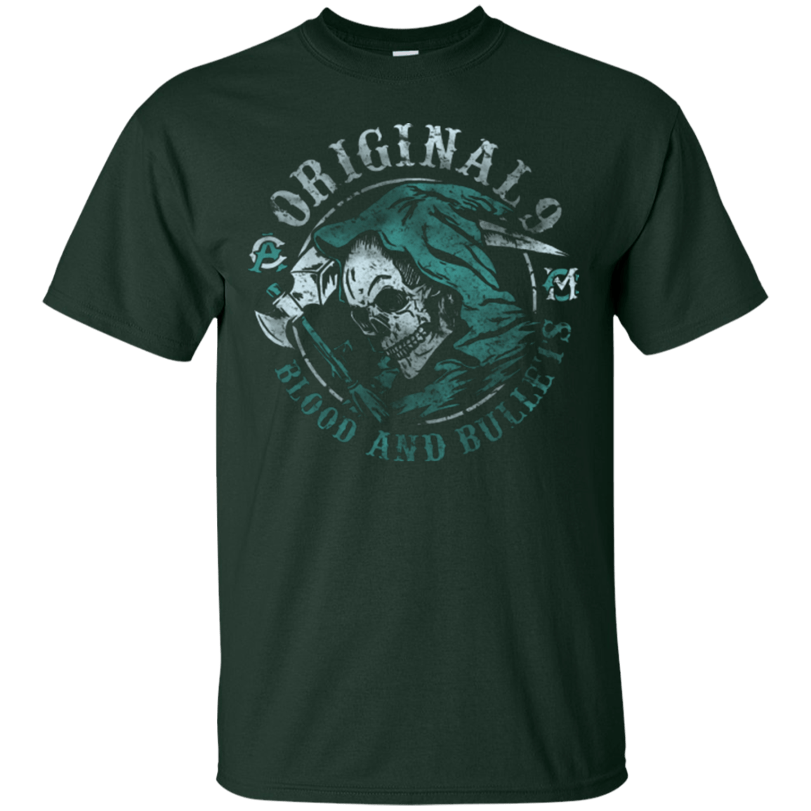 T-Shirts Forest Green / Small Blood and Bullets T-Shirt